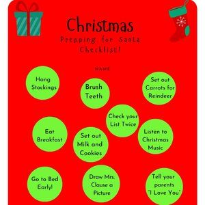 Christmas checklist print